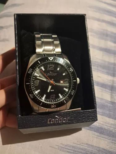 Relógio Condor Masculino CO2115NEP Prata Original Com Caixa