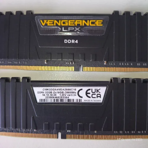 Memória Ram Corsair Vengeance Lpx 32gb 2x16gb Ddr4 2666mhz