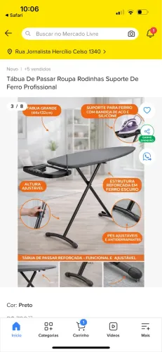 Tábua de passar roupas
