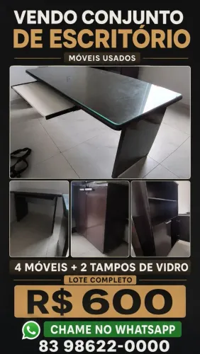 Mesas e estantes para escritório