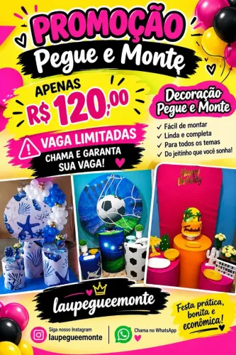 Pegue e monte promoção