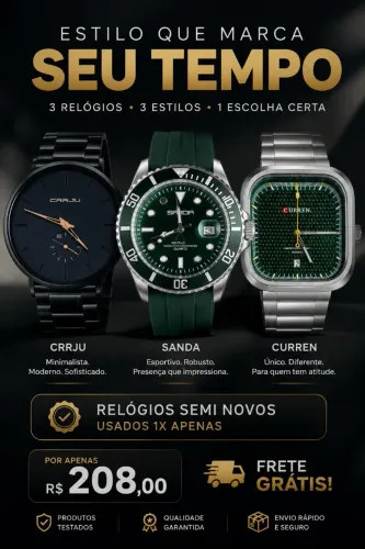 Kit 3 Relógios