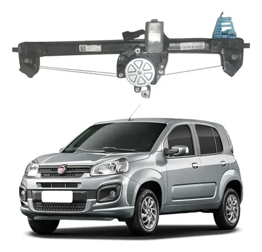Máquina Vidro Porta Dianteira Esquerda Fiat Uno 2014 A 2021