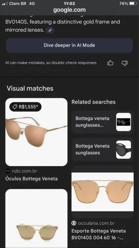 Óculos de grife..