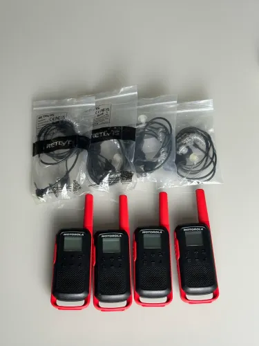 Rádio motorola t210 kit com 4