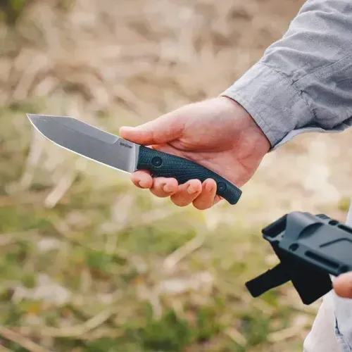 Kershaw 1083 Camp 5 Faca Lâmina Fixa D2 Stonewashed Bowie