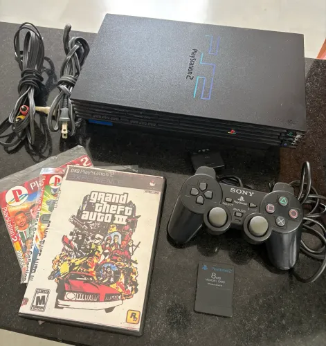 Ps2 FAT desbloqueado IMPECÁVEL (ENVIO OLXPAY)