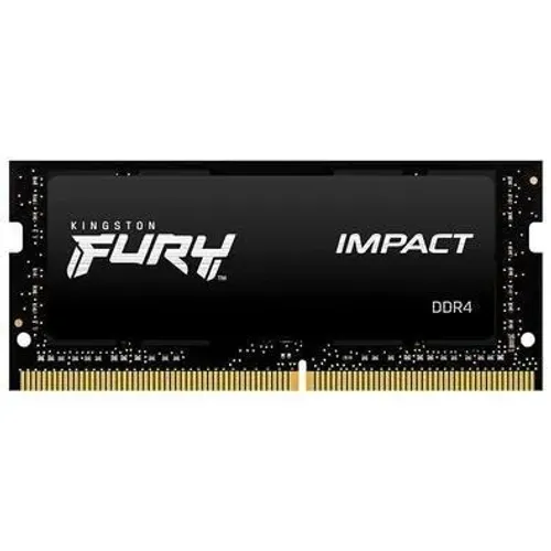 Memória Notebook Ddr4 08Gb/3200 Mhz Kingston Fury Impact, Cl 22, 1.2V, Kf432S20Ib/8, Preta