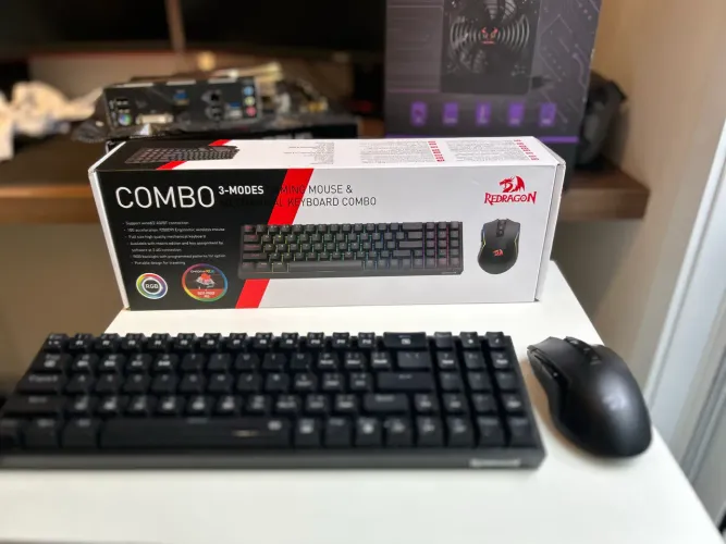 Kit Mouse + Teclado sem fio - Redragon S136
