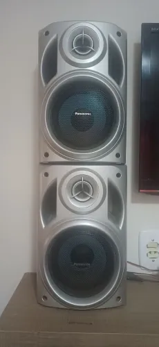 Mini System Panasonic Sa-ak240 5 Cd Leia Descrição Cinza 220v (Usado)