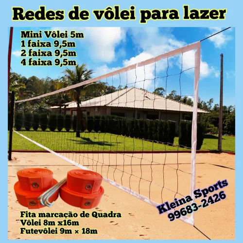 Rede de vôlei para lazer