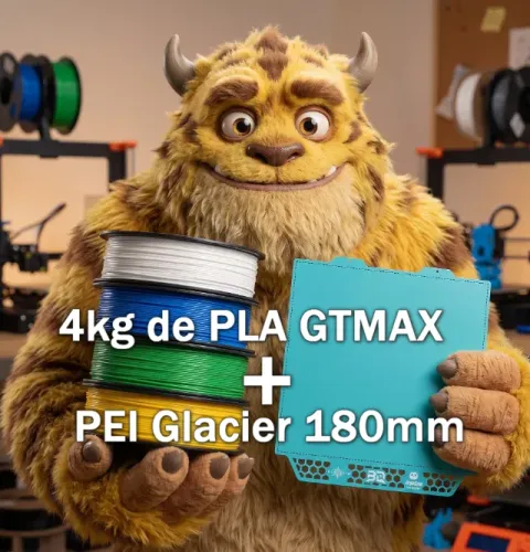 4kg de PLA + Placa PEI Glacier A1 mini