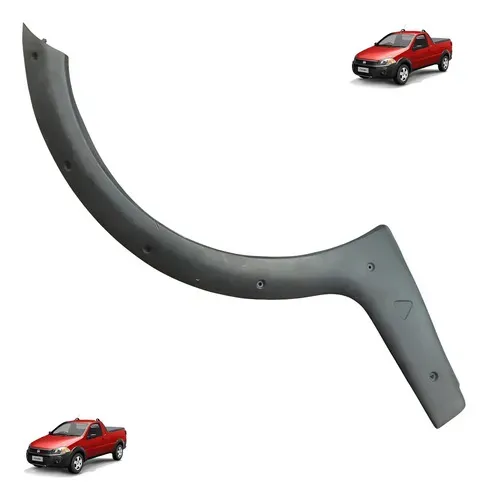 Moldura Lateral Traseira Esquerda Fiat Strada 1998 A 2004