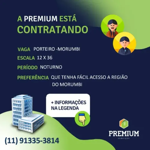 PORTEIRO NOTURNO 12X36 - MORUMBI