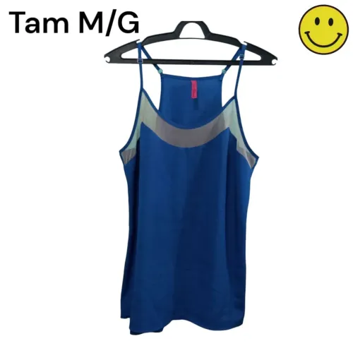 regata azul feminina verão básica