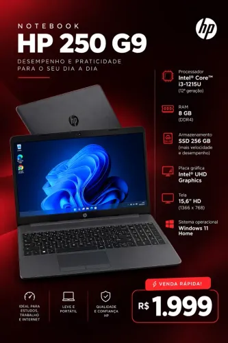 Notebook HP 250 G9