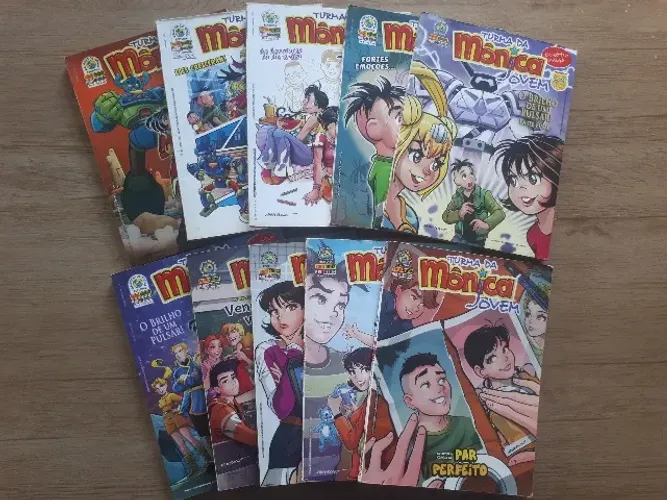 Lote 10 Mangás Turma da Mônica Jovem (Inclui Edição nº 1)