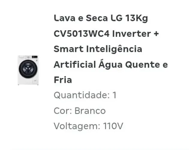 Vendo lava e seca