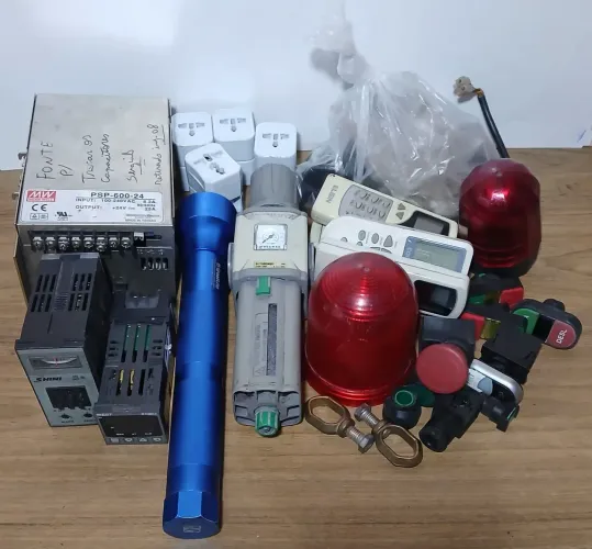 Lote de materiais elétricos no estado - Para retirada de peças/projetos
