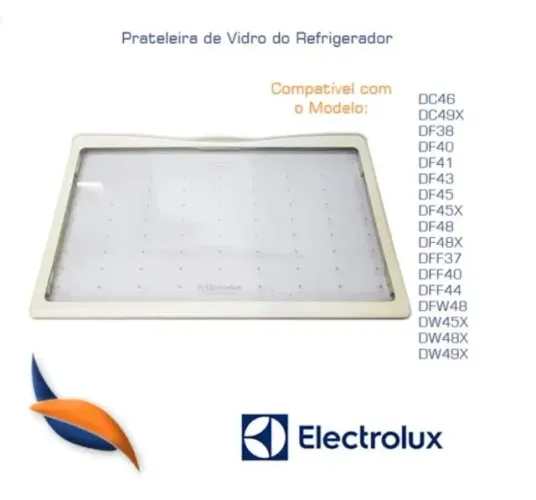 Prateleira de vidro para geladeira Electrolux