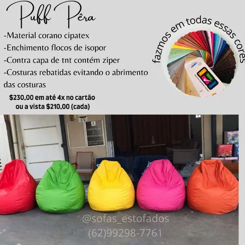 Puff pêra grande novo!