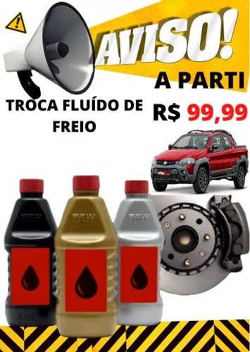 Troca de Fluído de Freio 