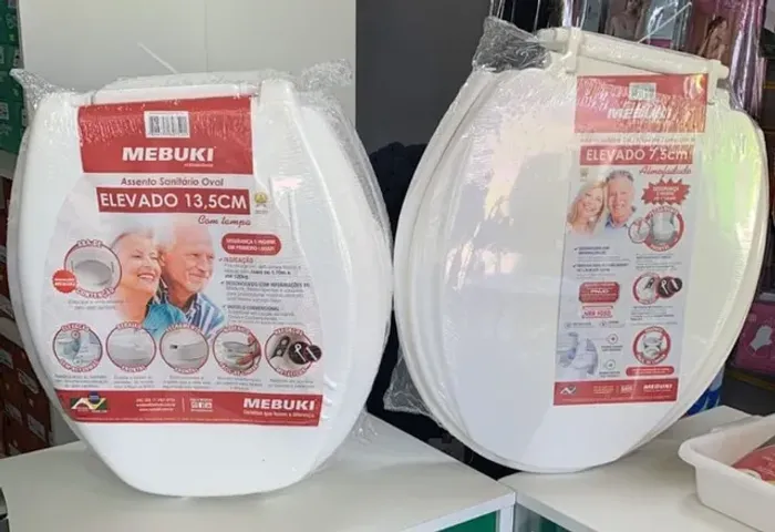 assento de elevação para vaso sanitário- america med ortopedia