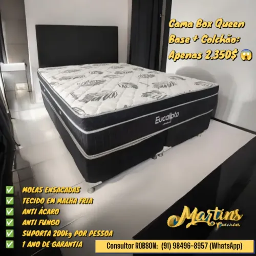Cama Box Queen Molas Ensacadas 