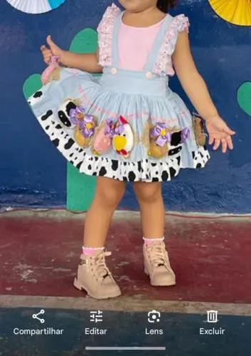 Vestido Fazendinha rosa