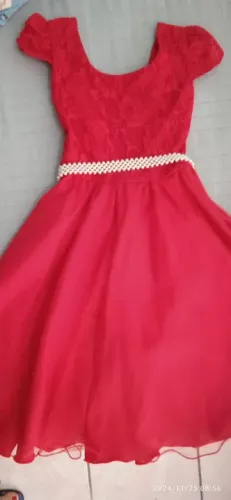 Vestido de festa infantil vermelho 10
