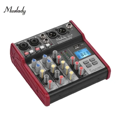 MESA DE SOM 4 CANAIS COM USB INTERFACE.