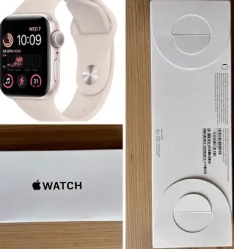 Apple Watch Se 2 40mm Starlight lacrado com garantia 1 ano apple.