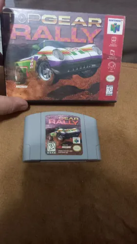 Top Gear Rally - Nintendo 64 original  com caixa de locadora de época 