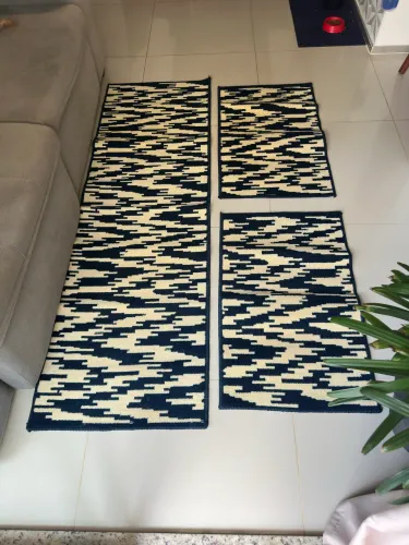 Kit 3 tapetes carpete 