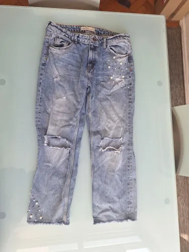 Calça Zara pérolas 40