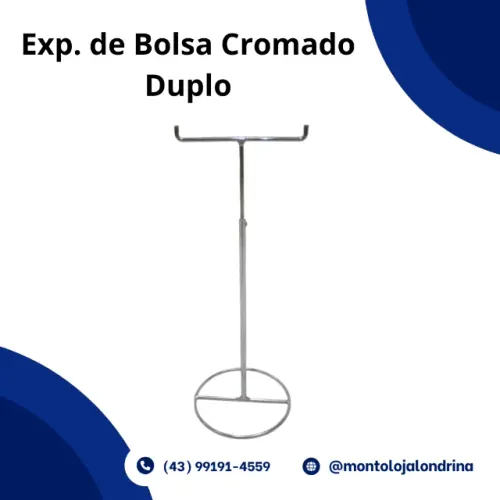 Exp. de Bolsa Cromado Duplo