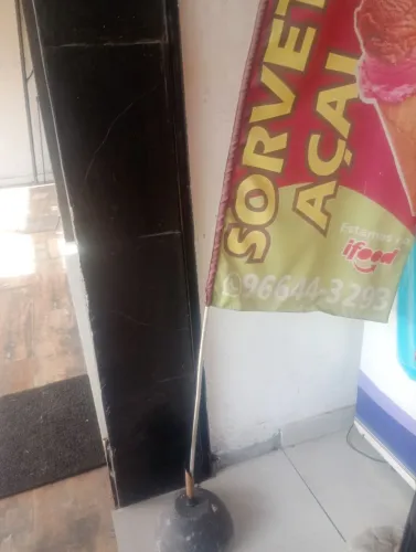Wind banner Bandeira para comercio  só o suporte 