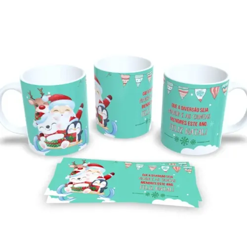 Caneca de Porcelana Personalizada Natal Presente Perfeito