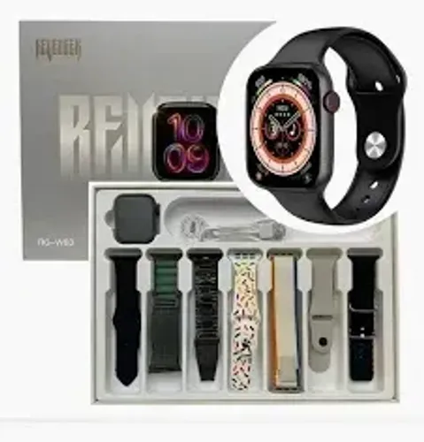 Smartwatch Relógio Inteligente 7 Pulseiras RG-W63 - 47.35mm - Revenger