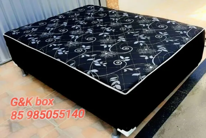 Cama Box casal e solteiro 
