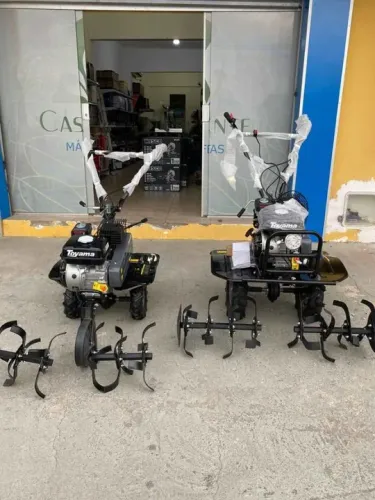 Motocultivadores a gasolina 7hp Toyama C/ Pneus e Enxadas Rotativas (Novo/loja)