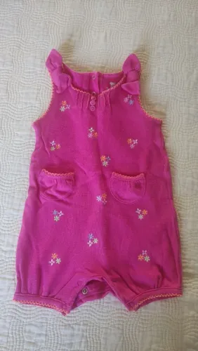 Macacão Infantil Rosa Floral - Carters e Koala baby