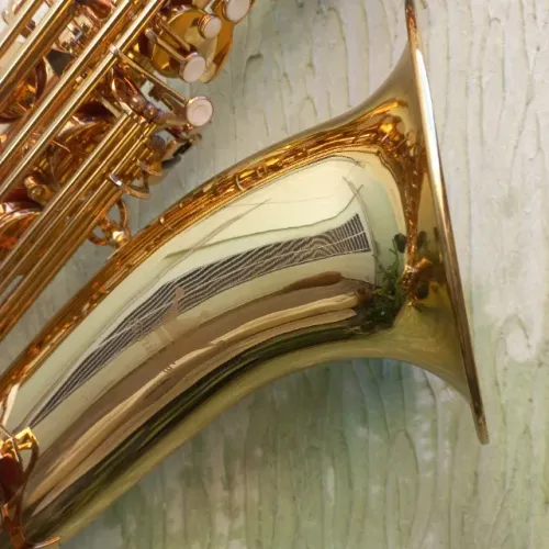 Sax Baritono Schieffer Saxofone Dourado La Grave Troco+$ 12x no cartão