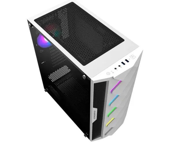 GABINETE GAMEMAX DIAMOND BRANCO RGB
