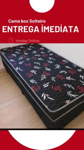 Cama box solteiro ( Produto Novo ) - Diversas cores disponíveis.