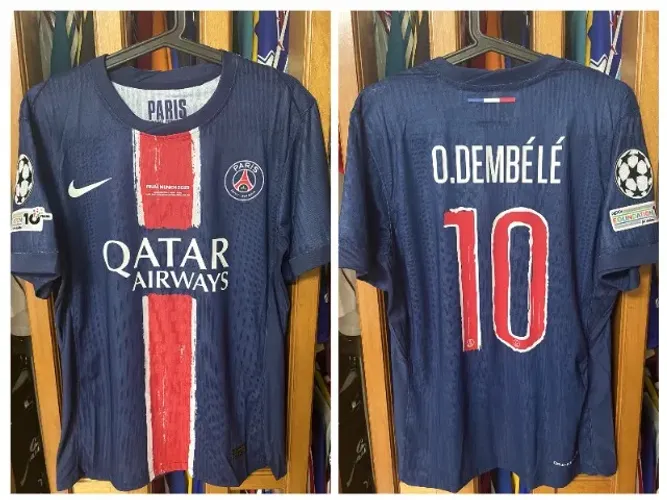Camisa de Jogo PSG x Inter de Milão 2024/25 Pronta Entrega Final Dembele De jogo