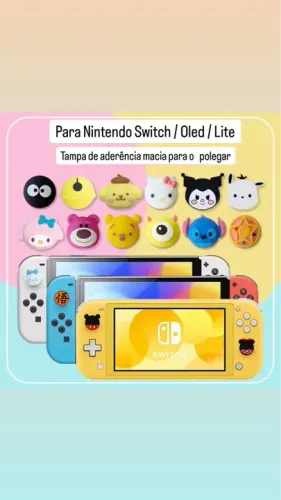 4 grip borracha analógico Nintendo Switch / Oled / Lite 