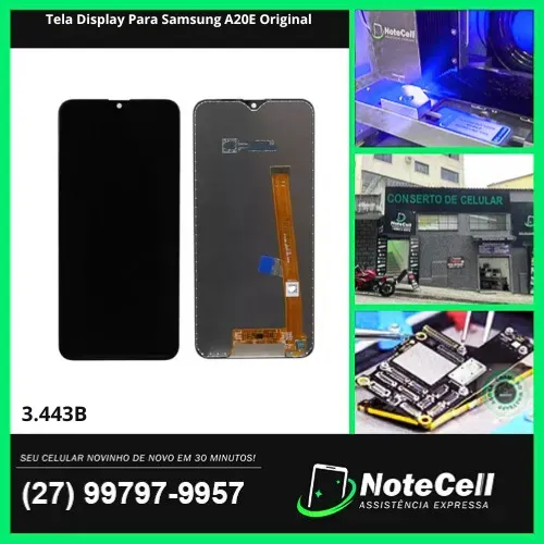 Tela Display Para Samsung A20E Original- Instalação Expressa Em 30 Minutos!