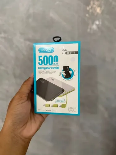 Carregador portátil 5.000 mAh - ENTREGA A DOMICÍLIO