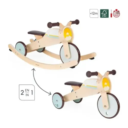 Triciclo e Balanço 2 em 1 Janod